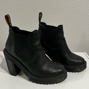 Dr. Martens Black Heeled Boots